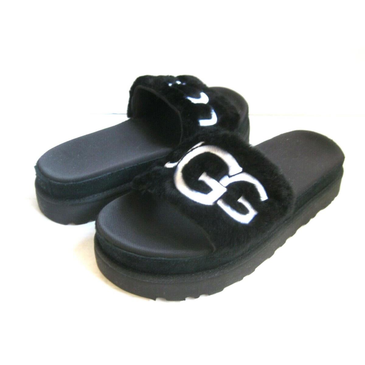 Ugg Laton Women Fur Slide Black US 6.5 /uk 4.5 /eu 37.5 /jp 235