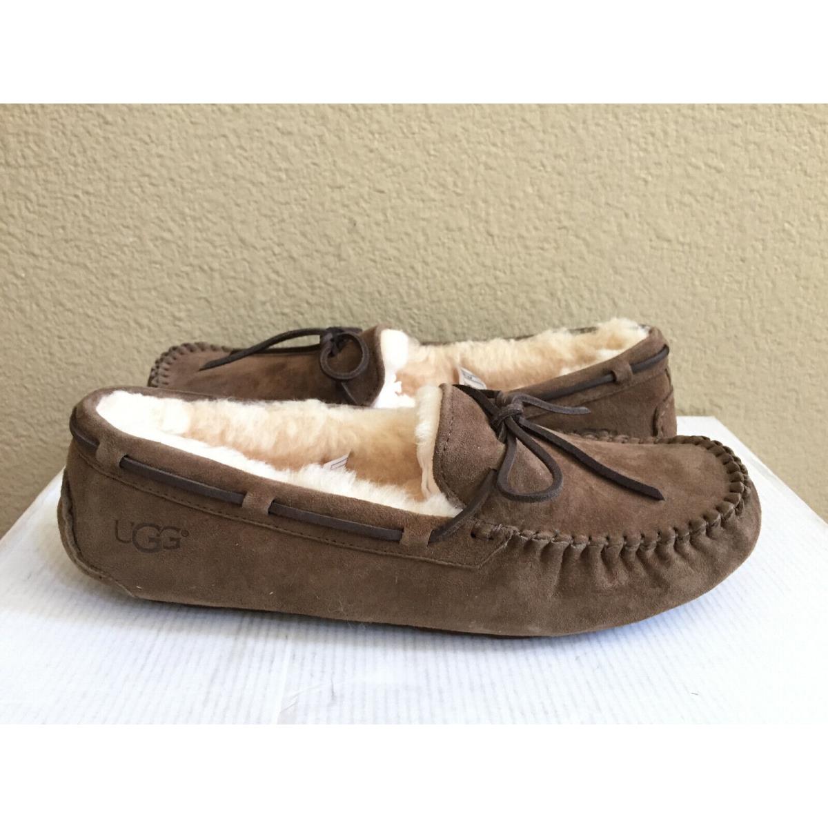 Ugg Dakota Espresso Shearling Lined Slippers Moccasin US 6 / EU 37 / UK 4.5