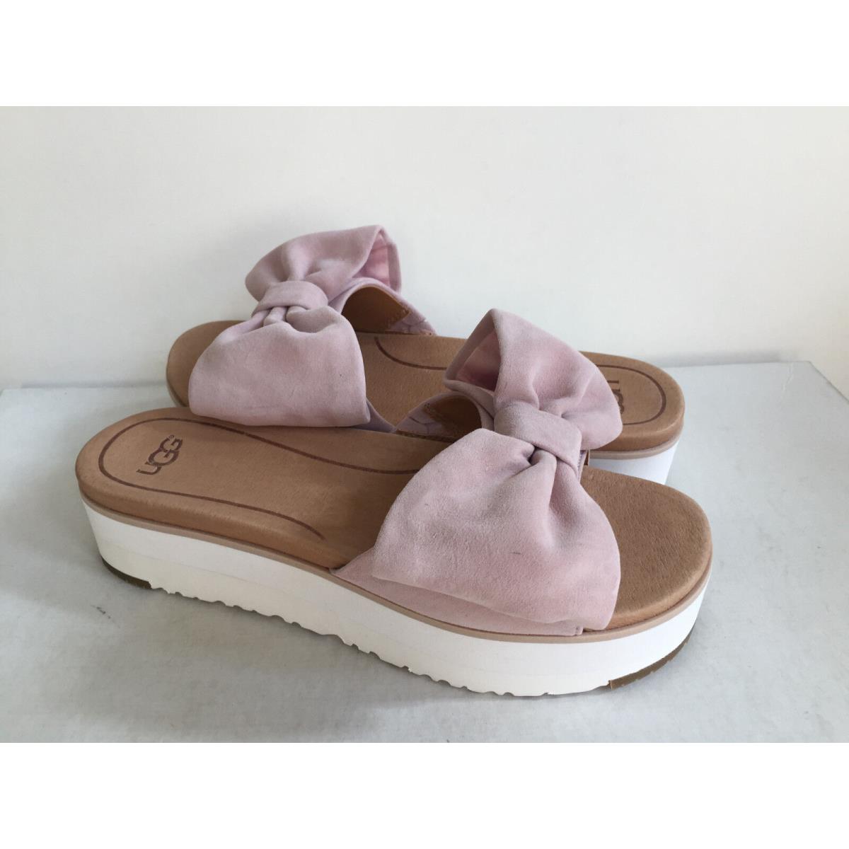 Ugg Joan Seashell Pink Platform Wedge Slide Slipper US 9.5 / EU 40.5 / UK 8