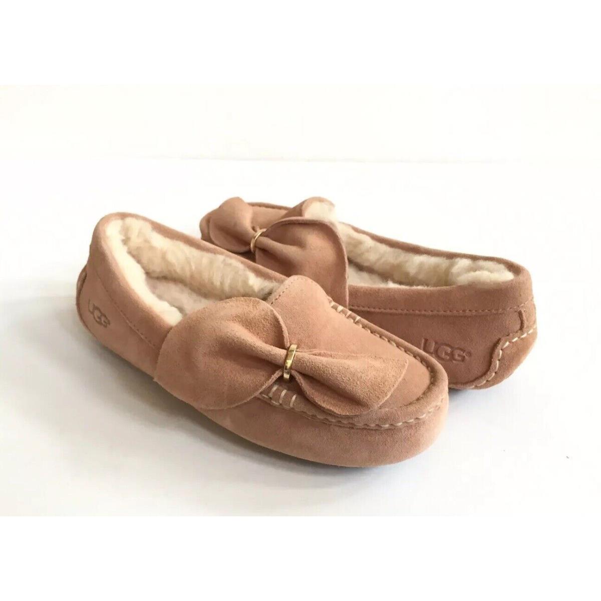 Ugg Ansley Twist Arroyo Shearling Lined Moccasin Shoe US 5 / EU 36 / UK 3