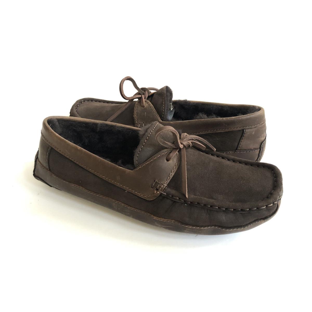 Ugg Byron Cappucino Leather Shearling Lined Shoe US 8 / EU 41 / UK 7