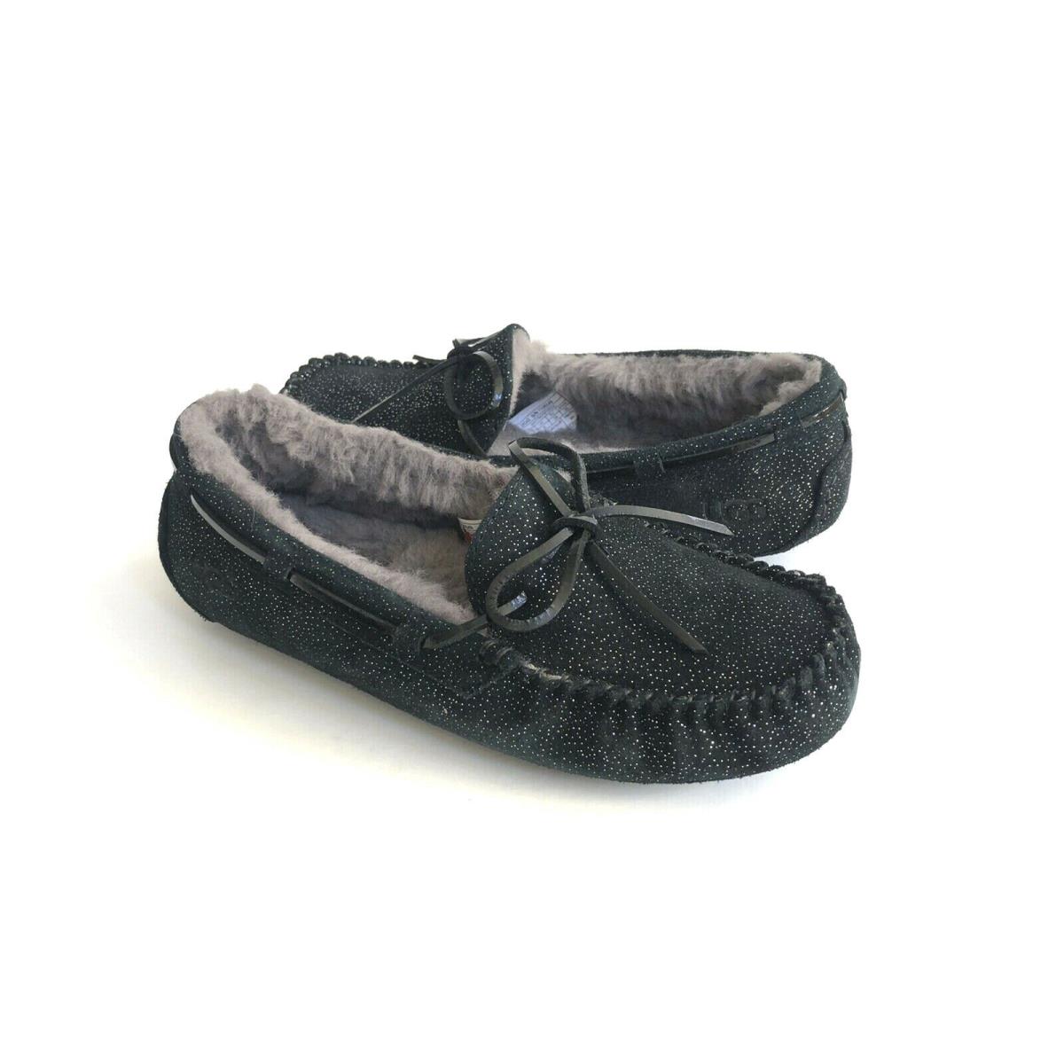 Ugg Dakota Twinkle Sparkle Black Shearling Slippers US 6 / EU 37 / UK 4