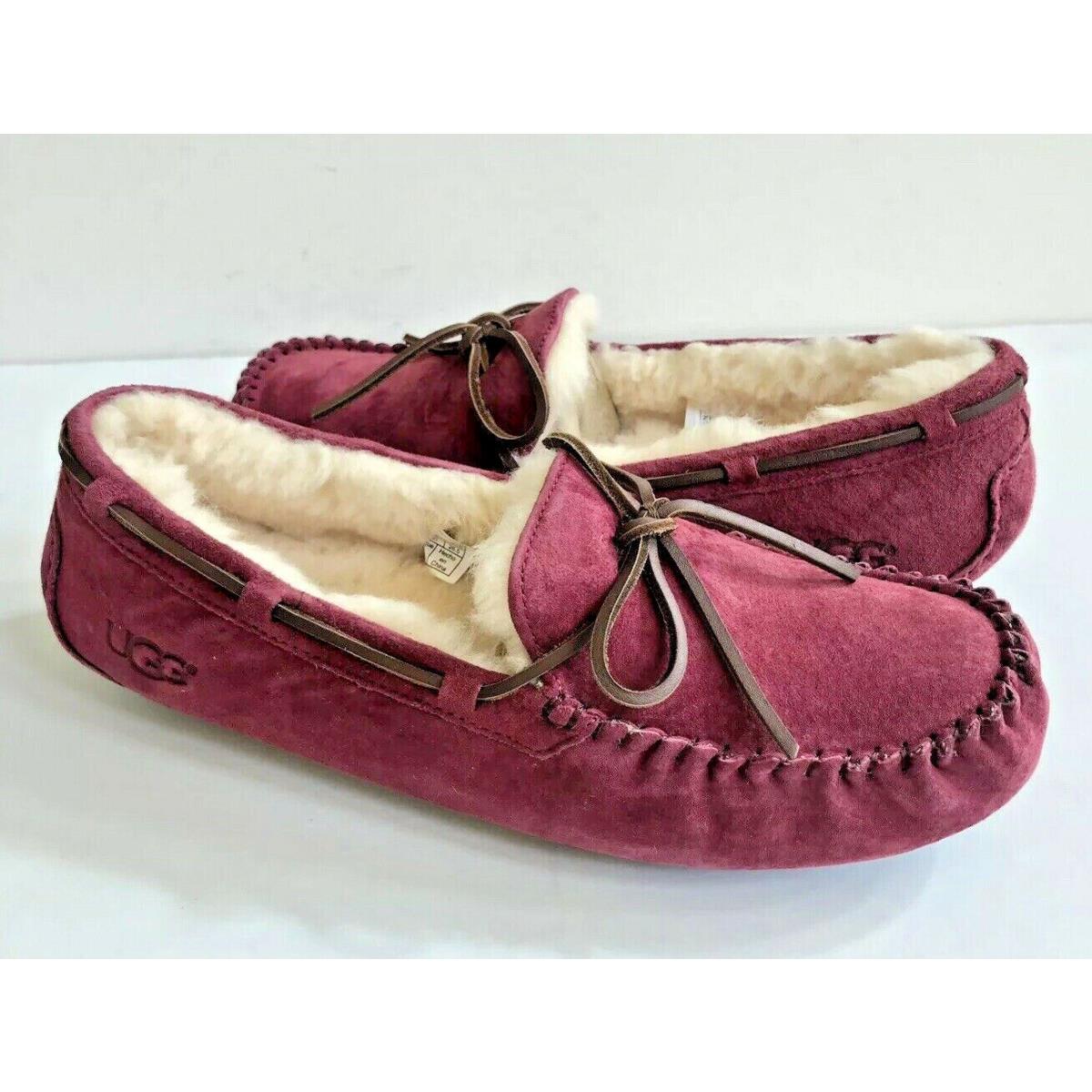 Ugg Dakota Garnet Fully Lined Shearling Slippers US 6 / EU 37 / UK 4.5