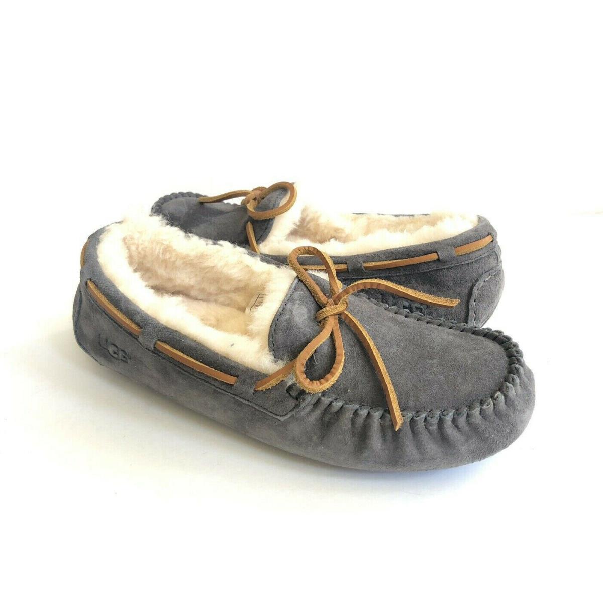 Ugg Dakota Pewter Fully Lined Shearling Fur Slippers US 7 / EU 38 / UK 5.5