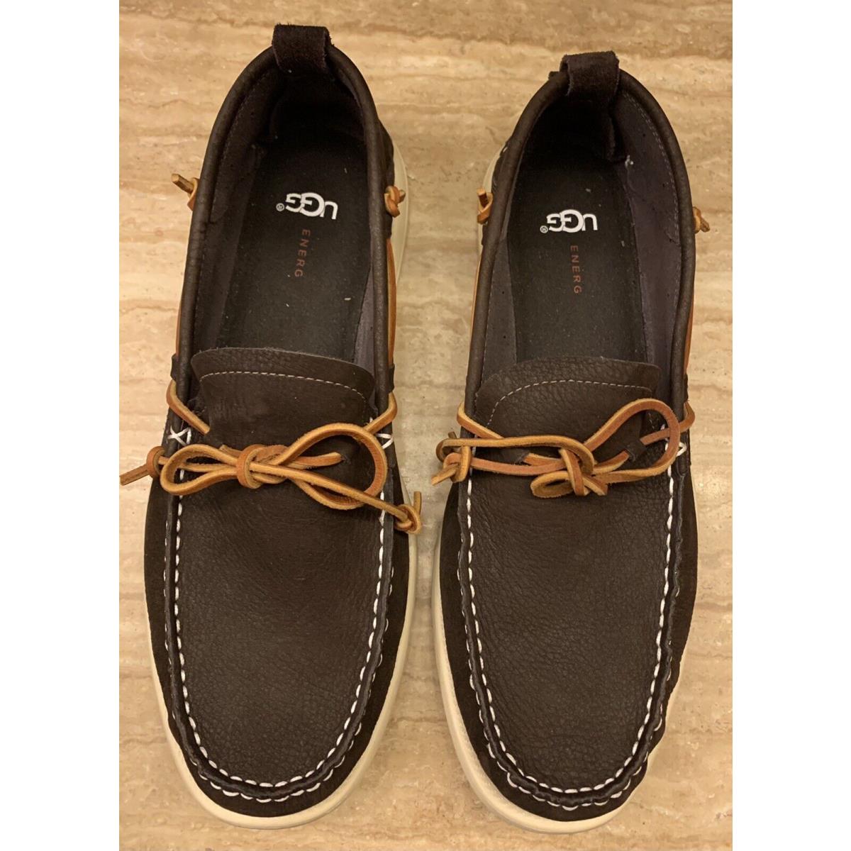 Ugg Australia Men s Brown Nubuck Leather Slip-on Shoes Size US 11 5 / EU 44 5