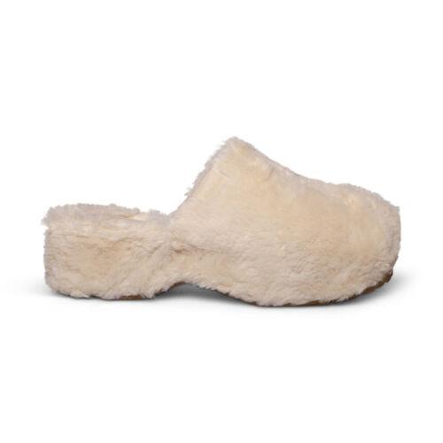 Ugg Fuzz Sugar Clog Natural Fur Slippers Women`s Shoes Size US 9/UK 7