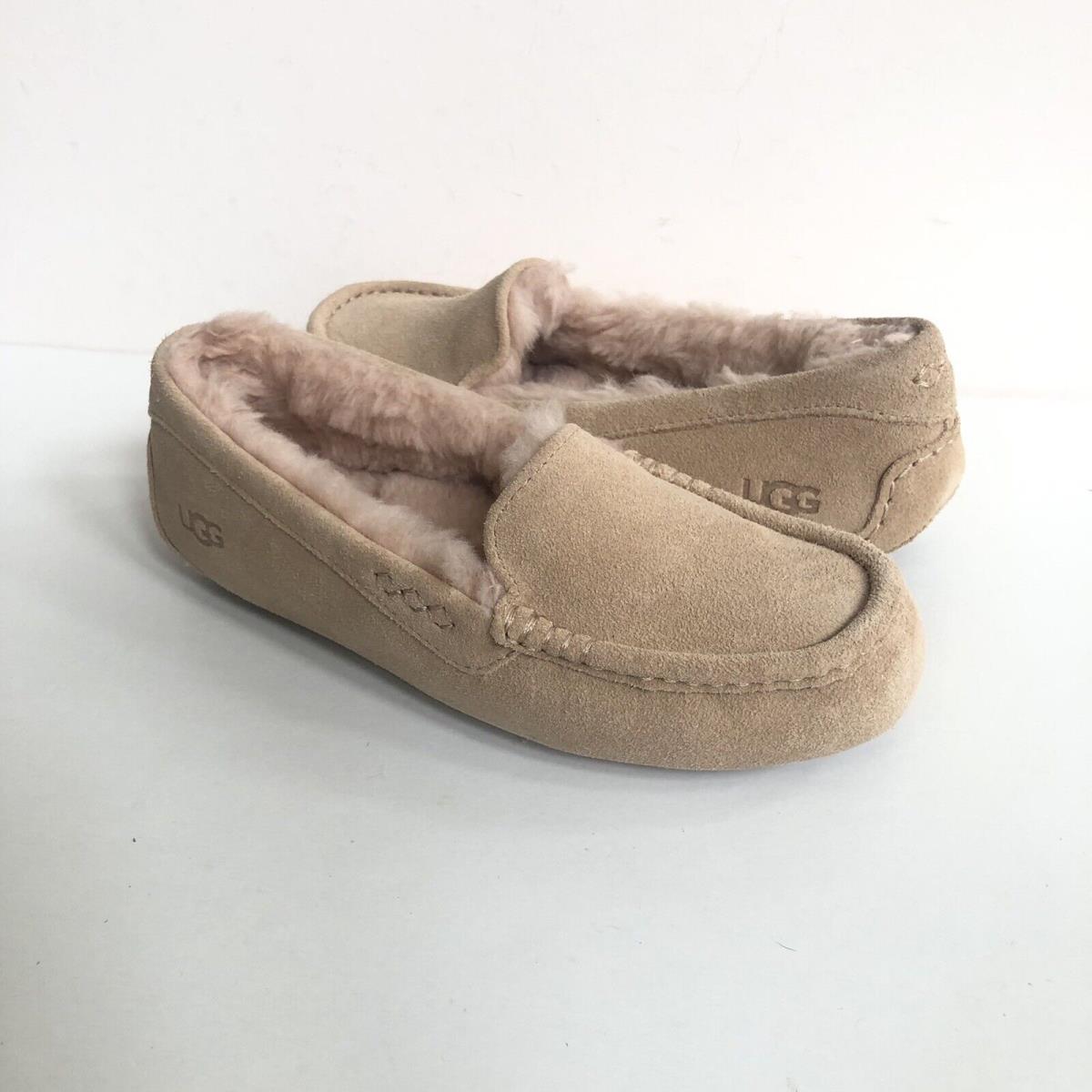 Ugg Ansley Driftwood Shearling Lined Moccasin Shoe US 7 / EU 38 / UK 5