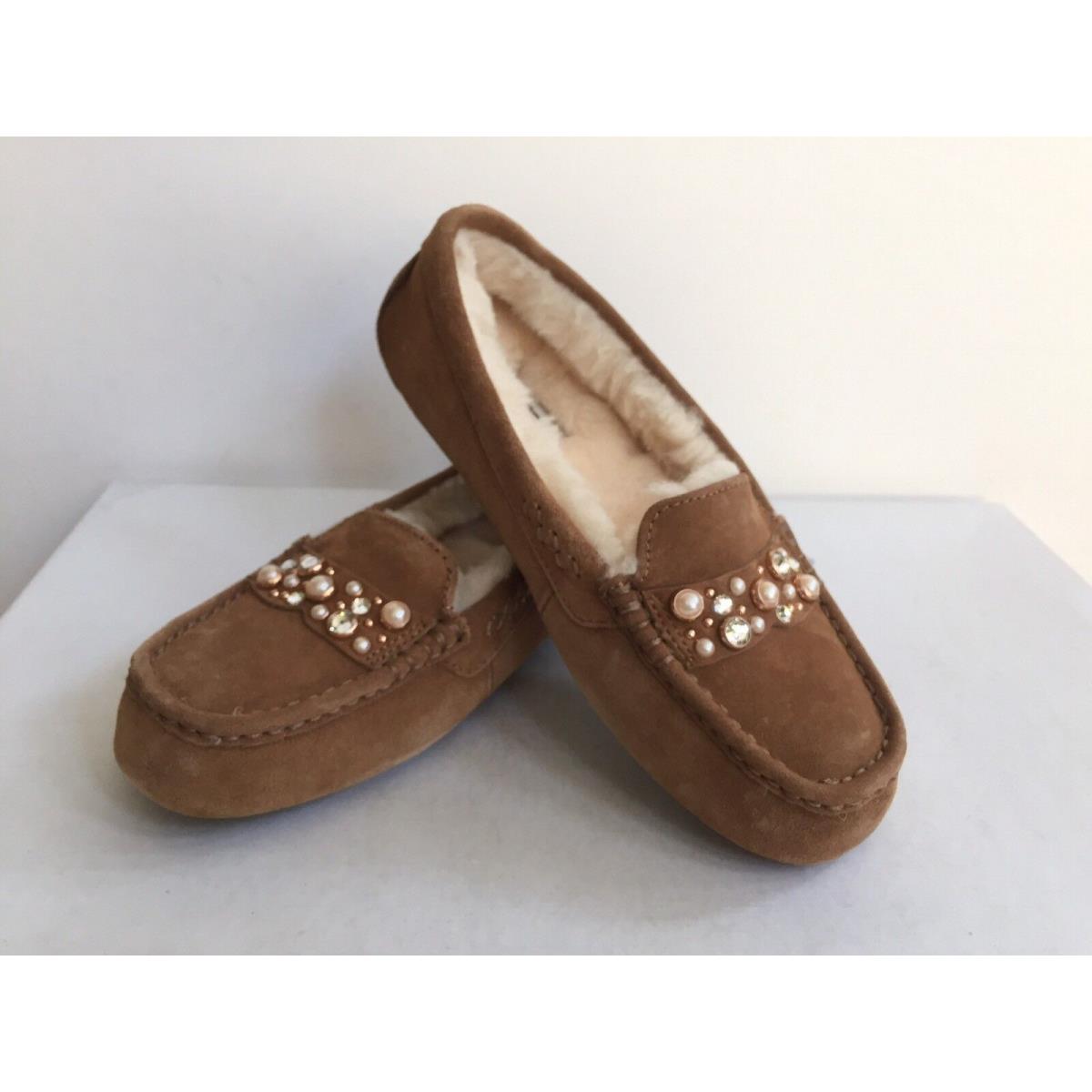 Ugg Ansley Brilliant Swarovski Crystal Chestnut Moccasin US 5 / EU 36 / UK 3.5