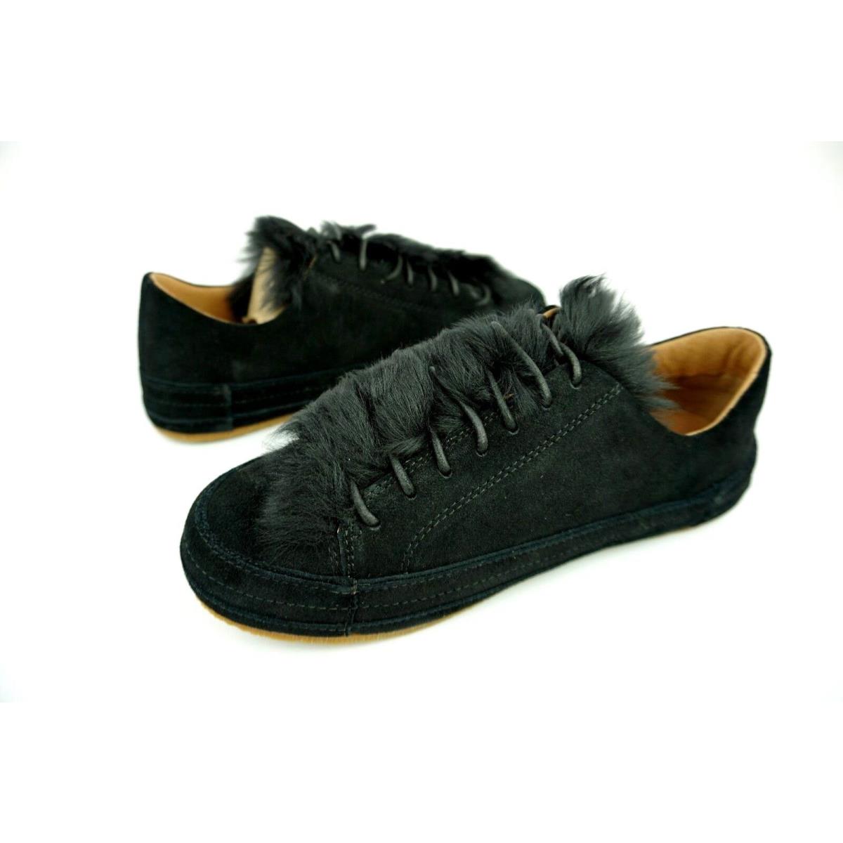 Ugg Blake Fur Black Suede Sheepskin Tennis Shoes US Size 9 Womens