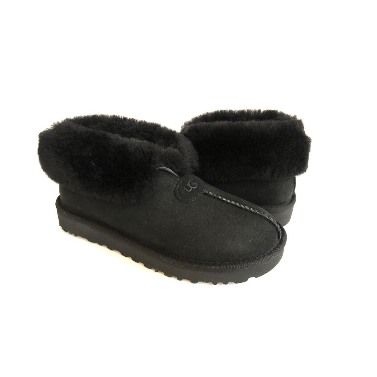 Ugg Mate Revival Black Shearling Lined Mocassin Shoe US 6 / EU 37 / UK 4