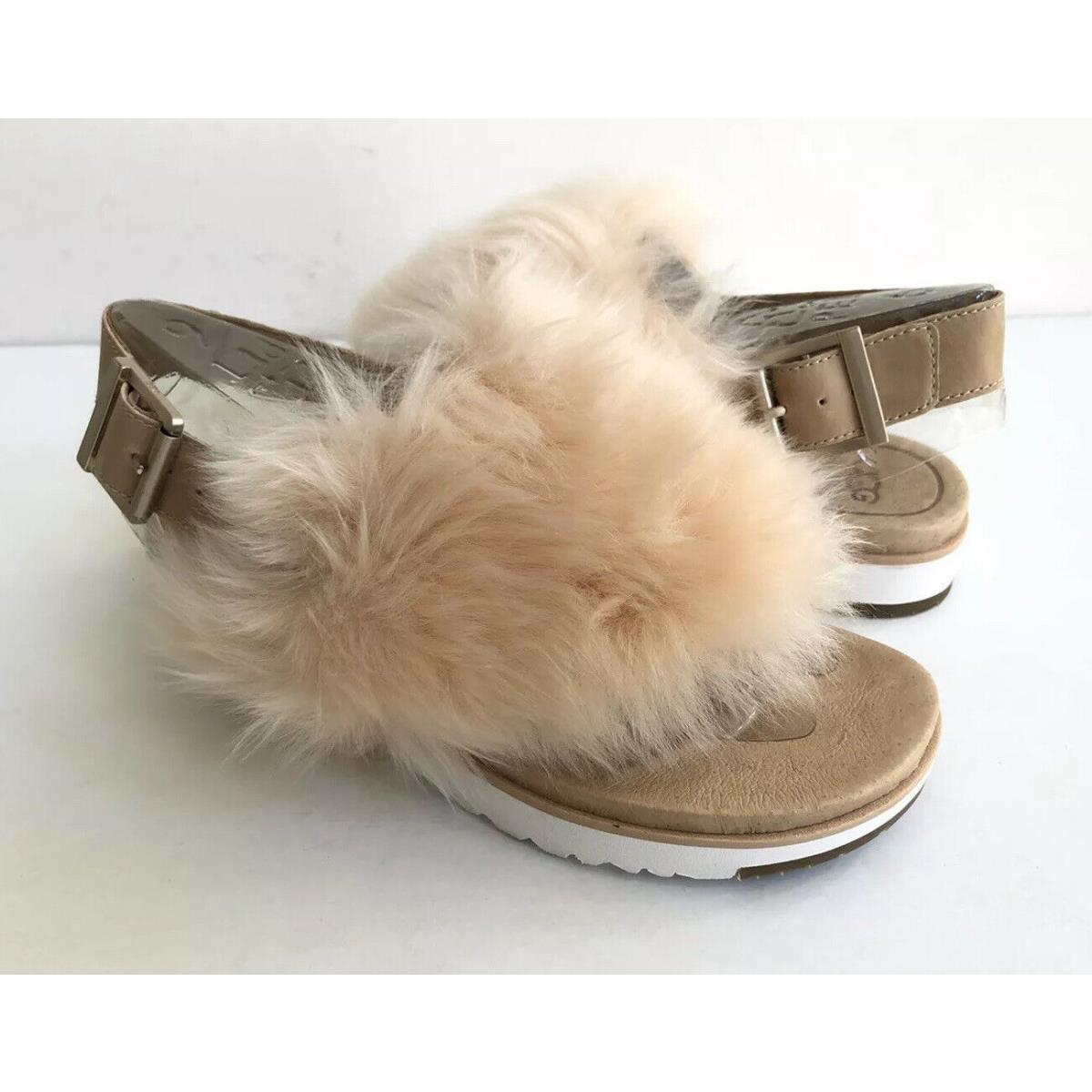 Ugg Holly Soft Ochre Fluffie Sheepskins Strap Slippers US 6 / EU 37 / UK 4