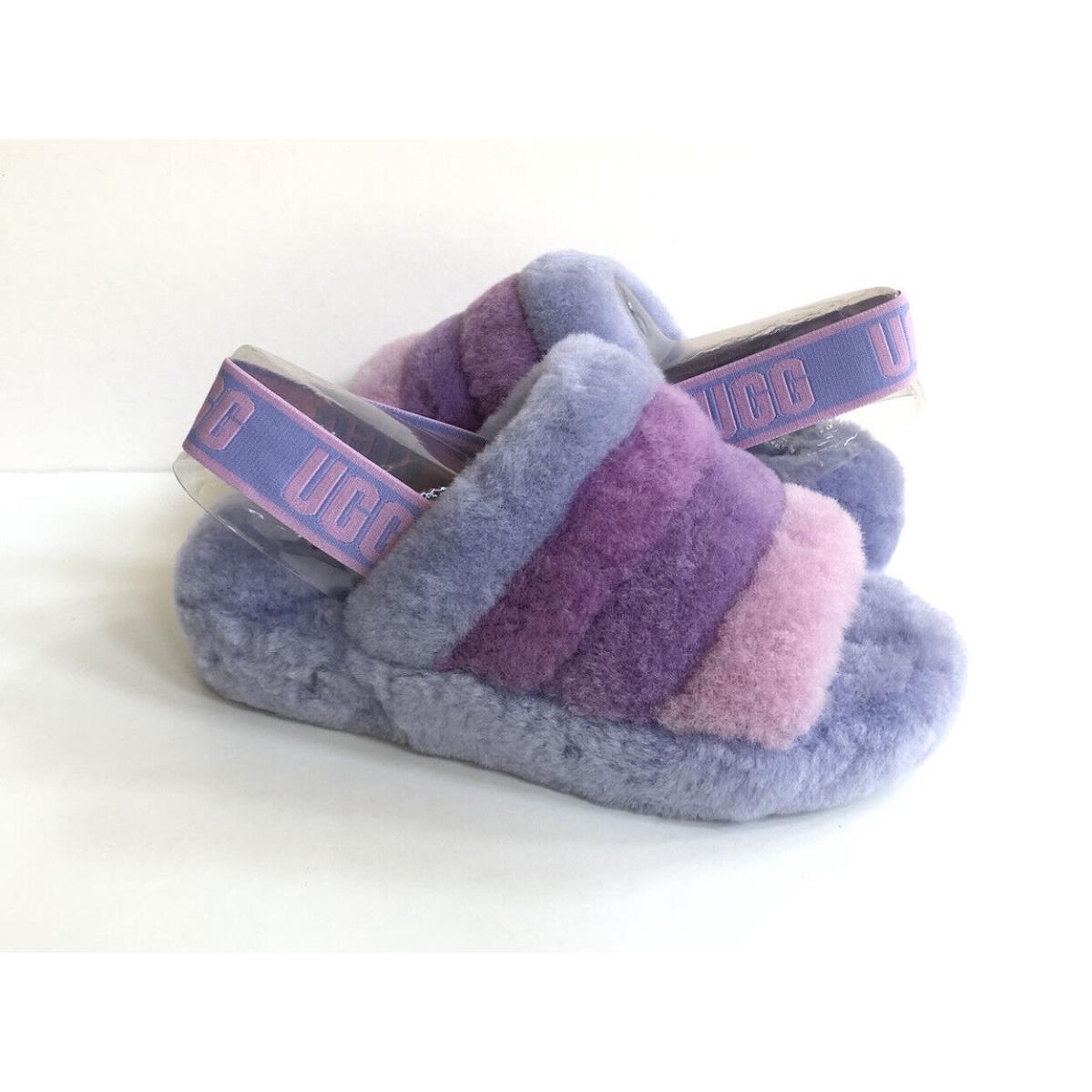 Ugg Fluff Yeah Slide Cornflower Multi Slip ON Sandal US 6 / EU 37 / UK 4