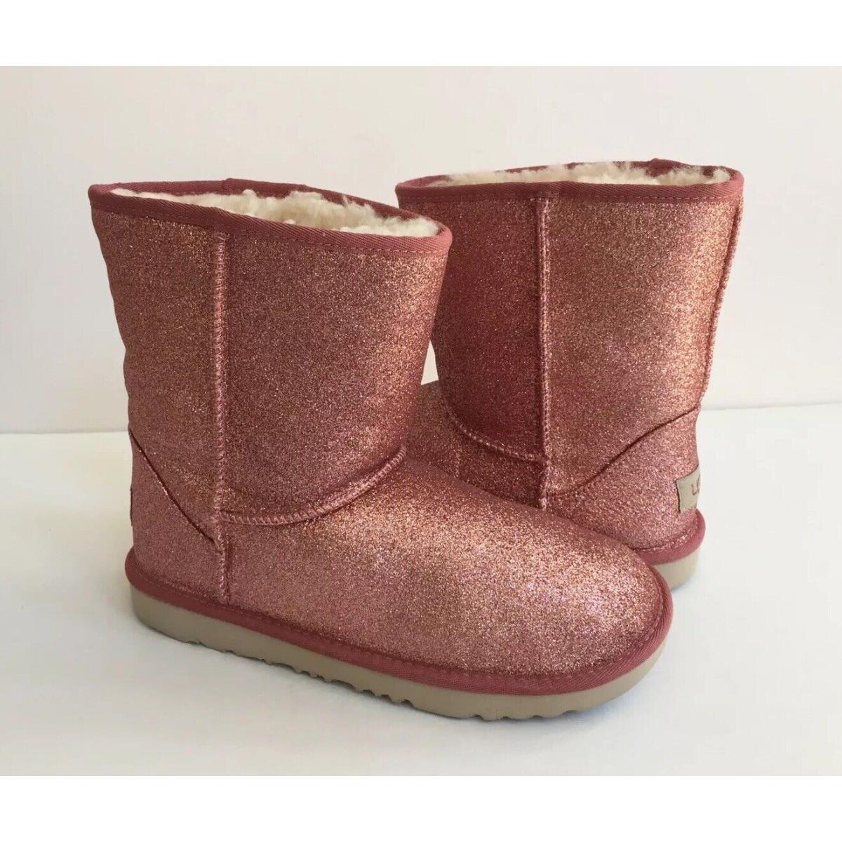 Ugg Kid Classic Short II Glitter Pink US 5 - Will Fit Women US 7 /eu 38 /uk 5