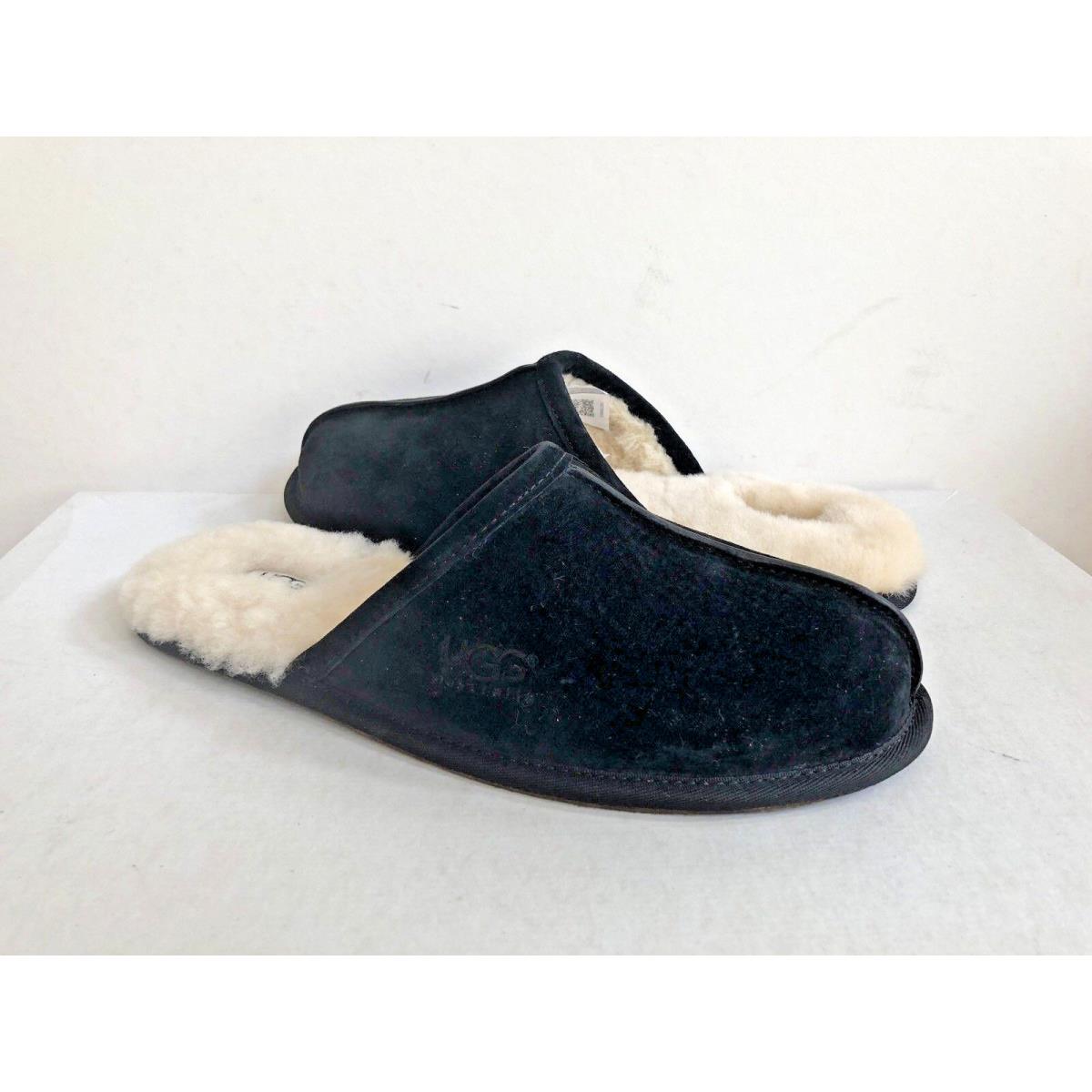 Ugg Scuff Black Suede Moccasin Slip ON Slipper US 12 / EU 45.5 / UK 11