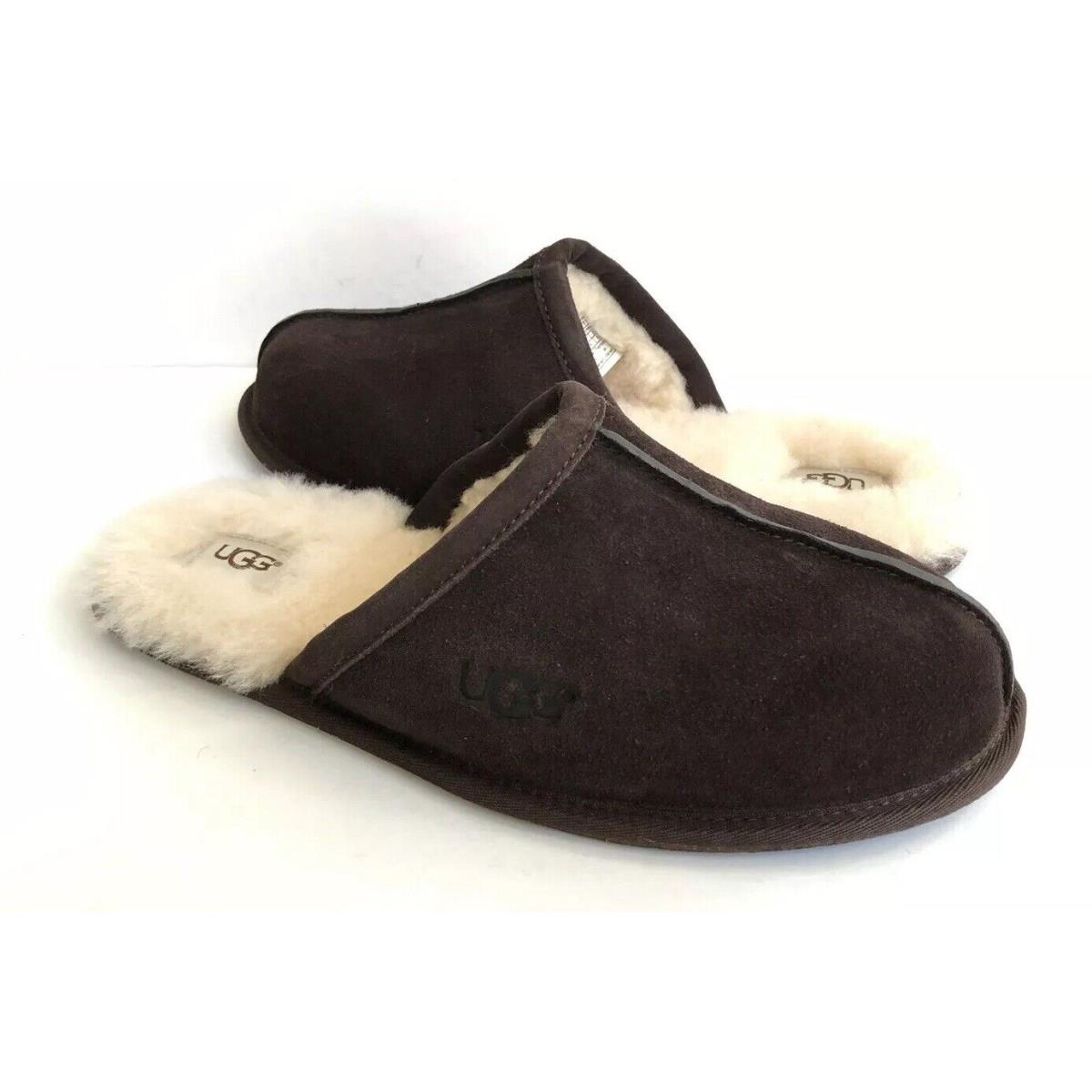 Ugg Scuff Espresso Suede Moccasin Slip ON Slipper US 9 / EU 42 / UK 8