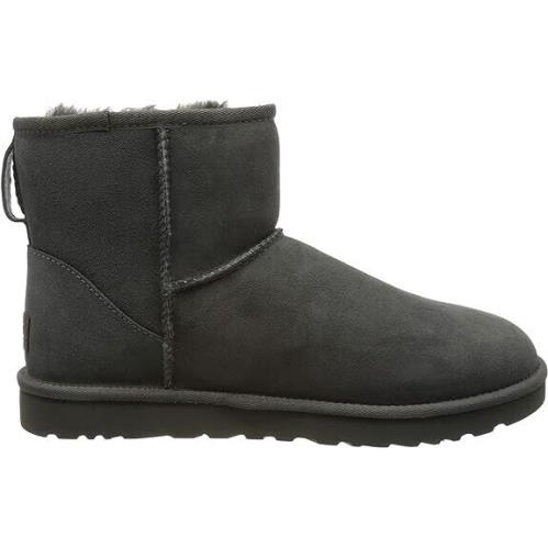 Women`s Shoes Ugg Classic Mini II Slip On Sheepskin Ankle Boots 1016222 Grey - Gray