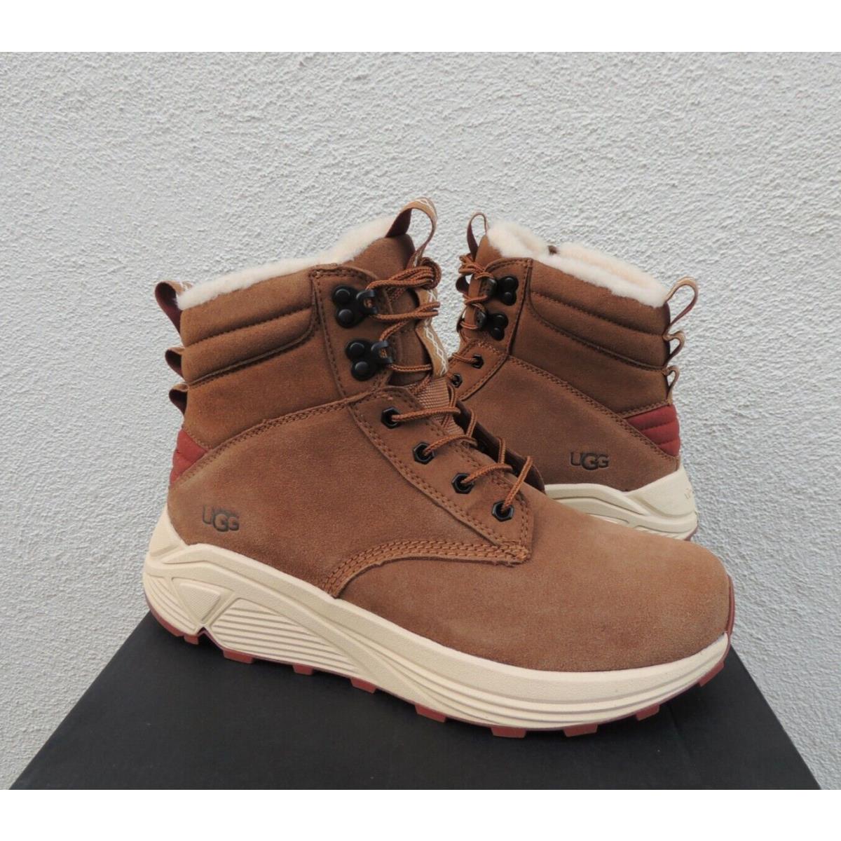 Ugg Chestnut Suede/ Wool Miwo Utility Weather Hiker Boots US 8.5/ Eur 41.5