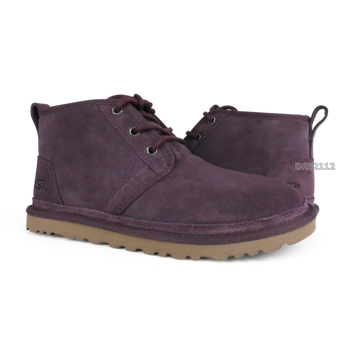 Ugg Neumel Port Suede Fur Shoes Womens Size 7 - Purple