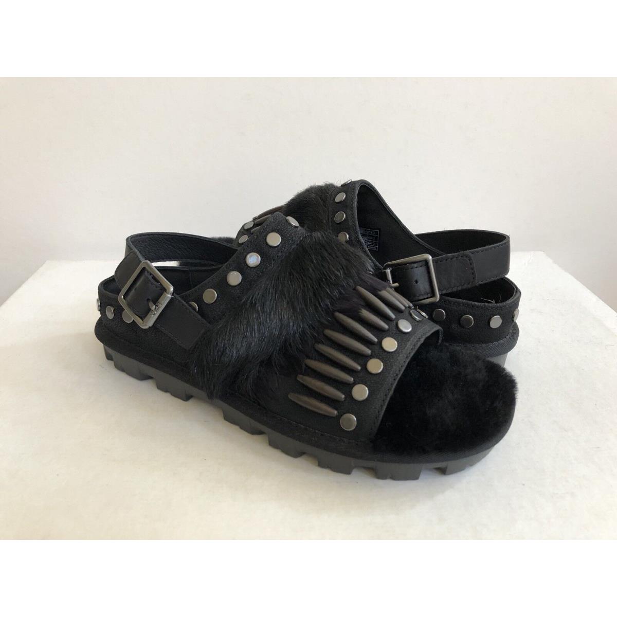 Ugg Biker Chic Black Mocassin Slip ON Sandal US 9.5 / EU 40.5 / UK 8