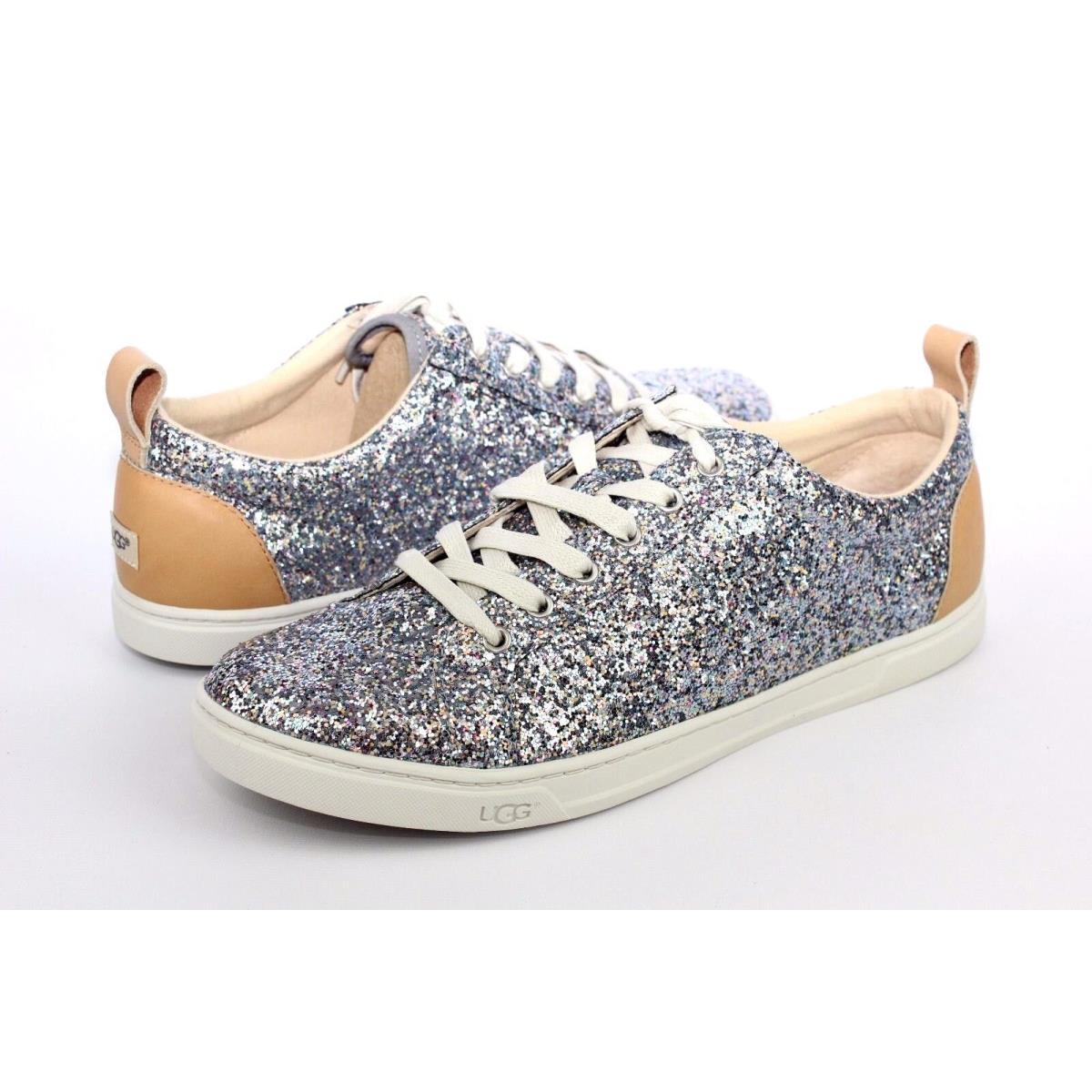 Ugg Karine Chunky Glitter Silver Multi Tennis Shoes US Size 7 Womens