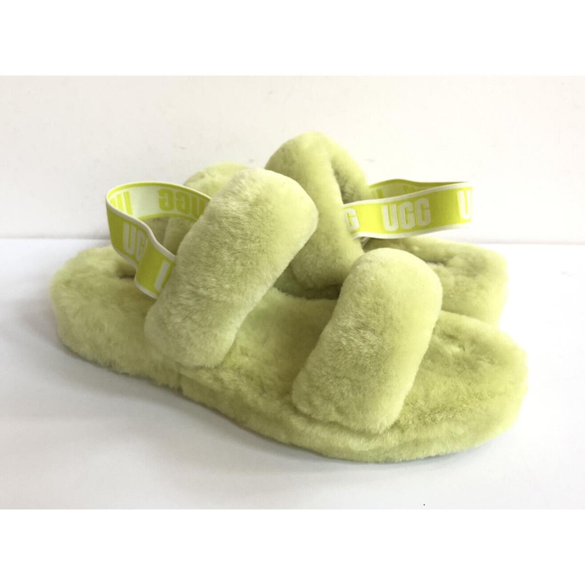 Ugg Fluff OH Yeah Slide Sulfur Mocassin Slip ON Sandal US 12 / EU 43 / UK 10