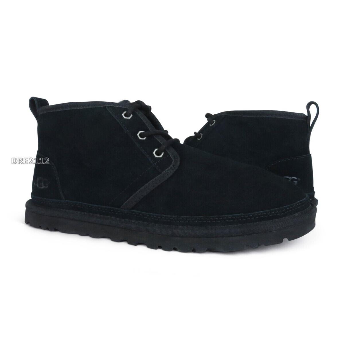 Ugg Neumel Black Suede Fur Shoes Womens Size 9 -nib