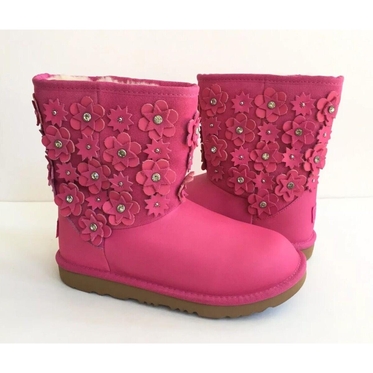 Ugg Kid Classic Short II Petal Pink Azalea Youth US 6 - Fit Women sz US 8 /eu 39