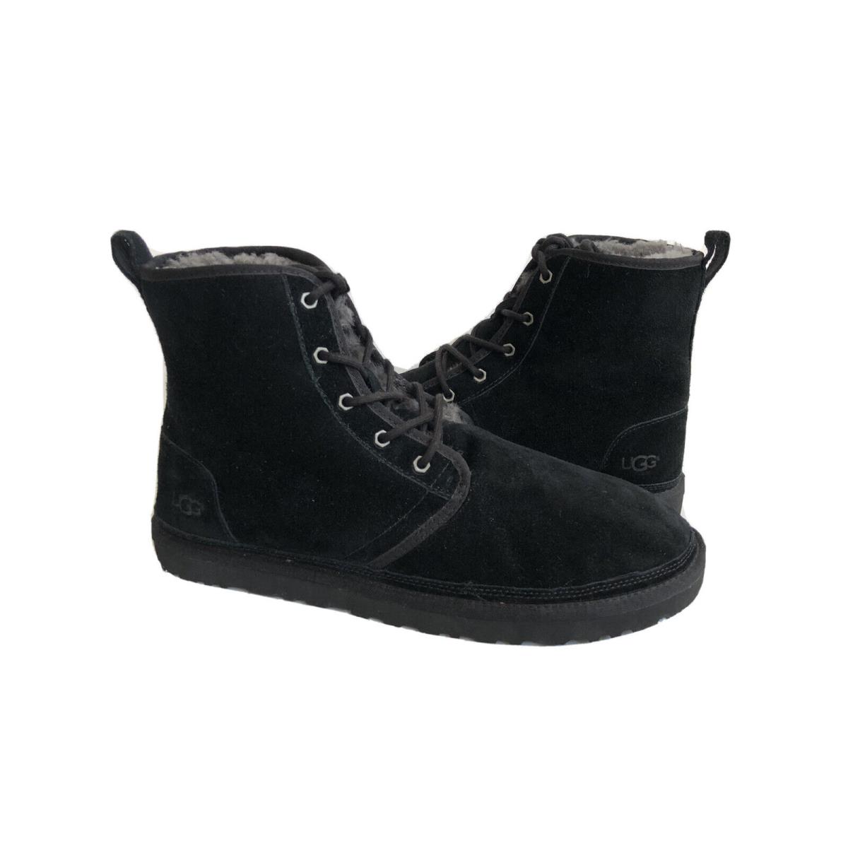 Ugg Men Harkley Black Fully Line Shearling Suede Shoe US 15 / EU 49.5 / UK 14