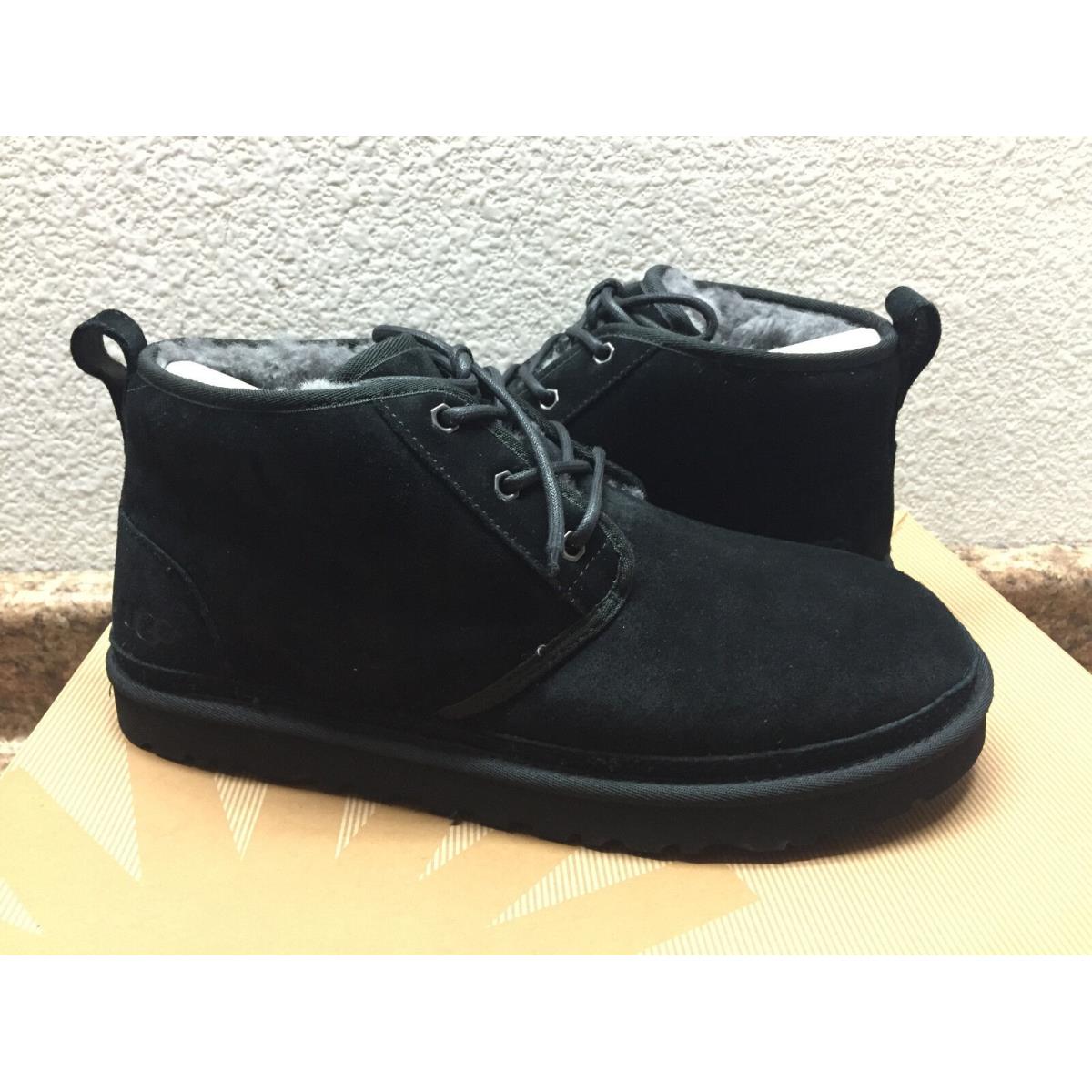 Ugg Women Neumel Black Fully Line Shearling Suede Shoe US 11 / EU 42 / UK 9