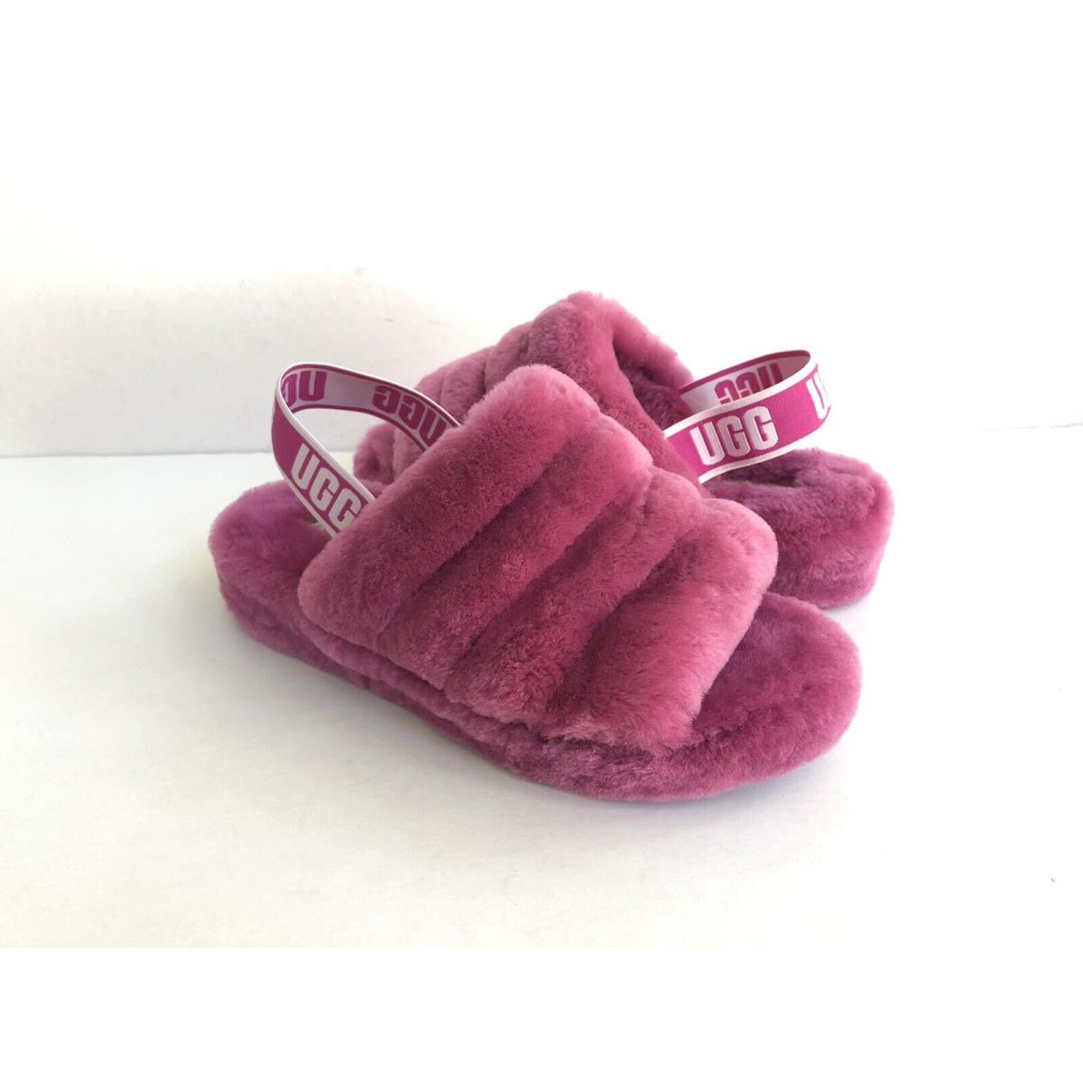 Ugg Fluff Yeah Slide Fuchsia Mocassin Slip ON Sandal US 10 / EU 41 / UK 8