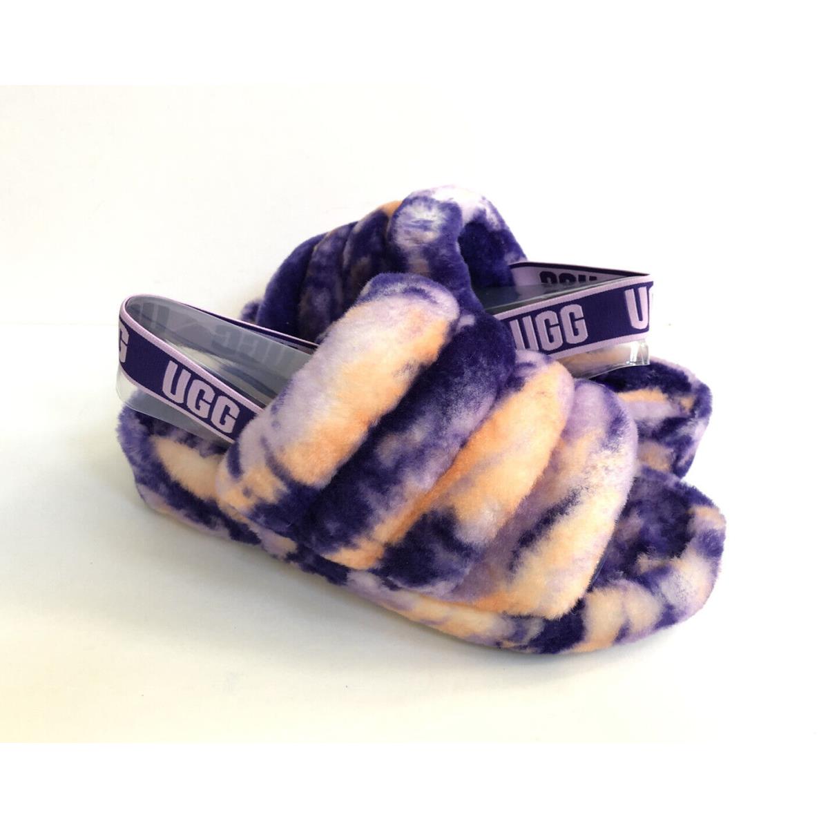 Ugg Fluff Yeah Slide Marble Violet Night Slip ON Sandal US 10 / EU 41 / UK 8