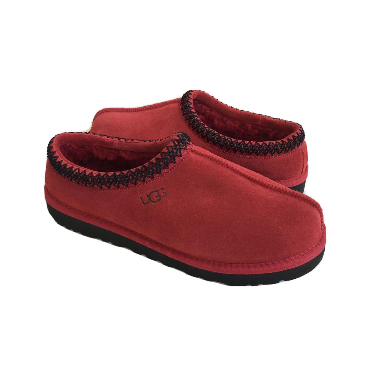 Ugg Men Tasman Samba Red Shearling Lined Moccasin Shoe US 10 / EU 43 / UK 9