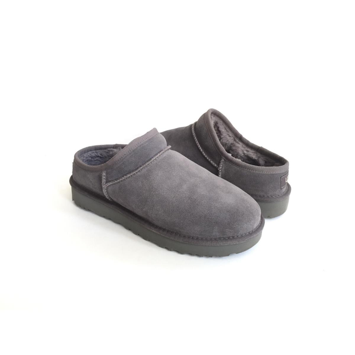 Ugg Women Classic Slipper Grey Gray Shearling Moccasin Shoe US 12 / EU 43 /uk 10