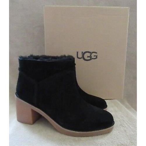 Ugg Australia Kasen Block Heel Dyed Shearling Suede Boots Shoes US 10 Eur 41