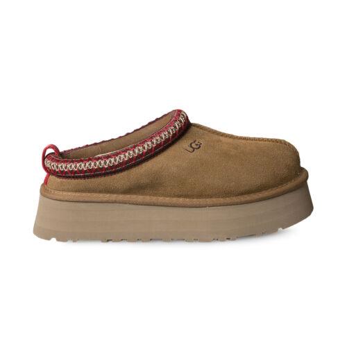 Ugg Tazz Chestnut Suede Mule Platform Shoes Women`s Slippers Size US 6/UK 4