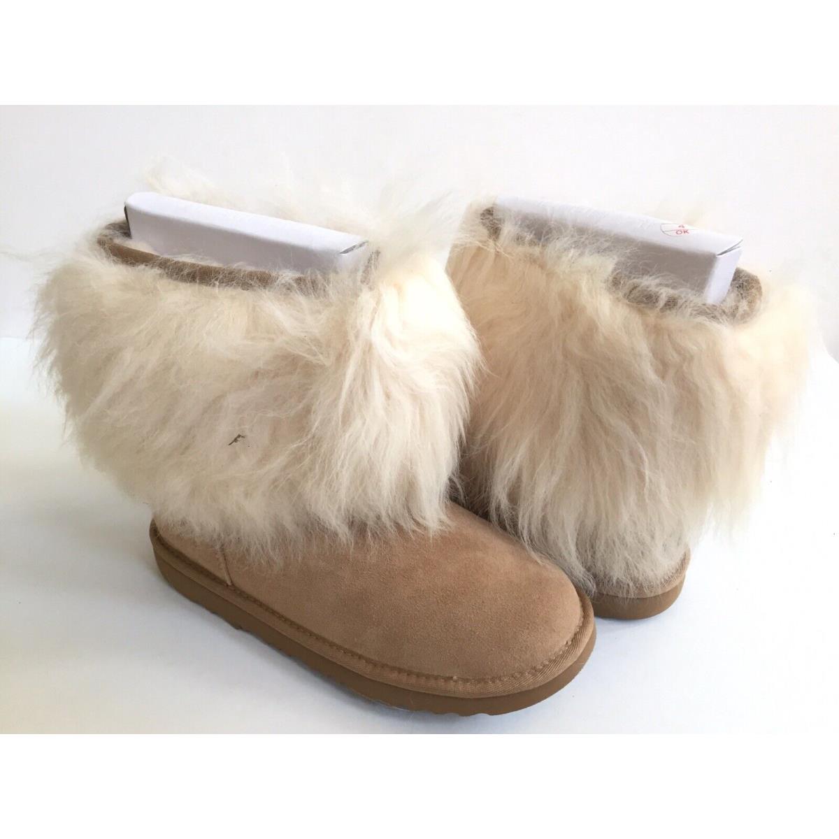 Ugg Kid Classic Short II Fluff Natural US 5 - Will Fit Women US 7 /eu 38 /uk 5