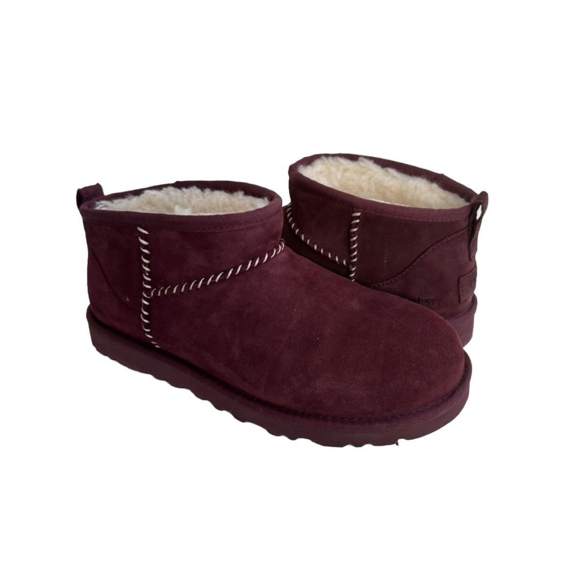 Ugg X Madhappy Ultra Mini Wild Grape Shearling Women Shoes US 8 / EU 39 / UK 6