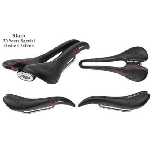 Selle Smp Dynamic Saddle with Steel Rails 70th Anniversary Black