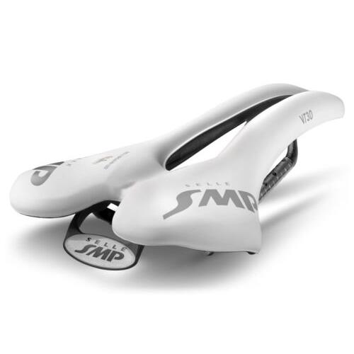 Selle Smp VT30 Saddle with Carbon Rails White