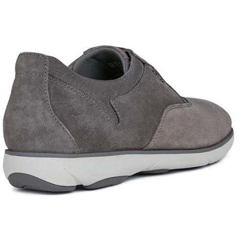 Geox Men`s U Nebula F B Oxford Shoes Color Options - Suede Grey
