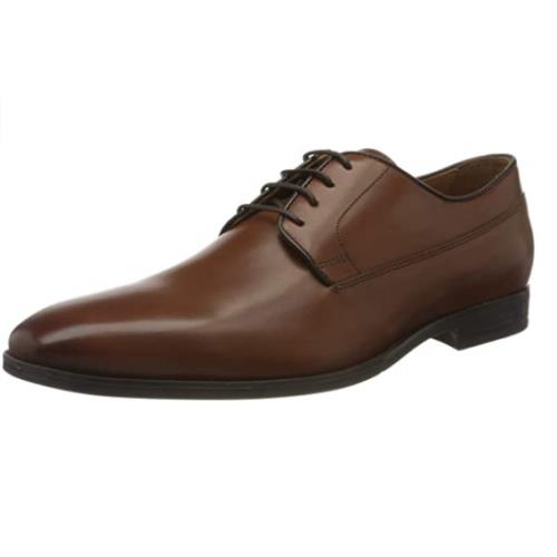 Geox Men`s U Life B Derby Dress Shoes Color Options Cognac