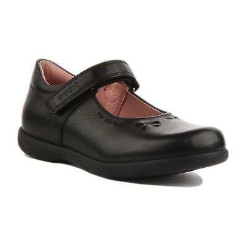 Geox Cnaimara Girl2 Girls Mary Jane School Shoes In Black Size US 9 - 2