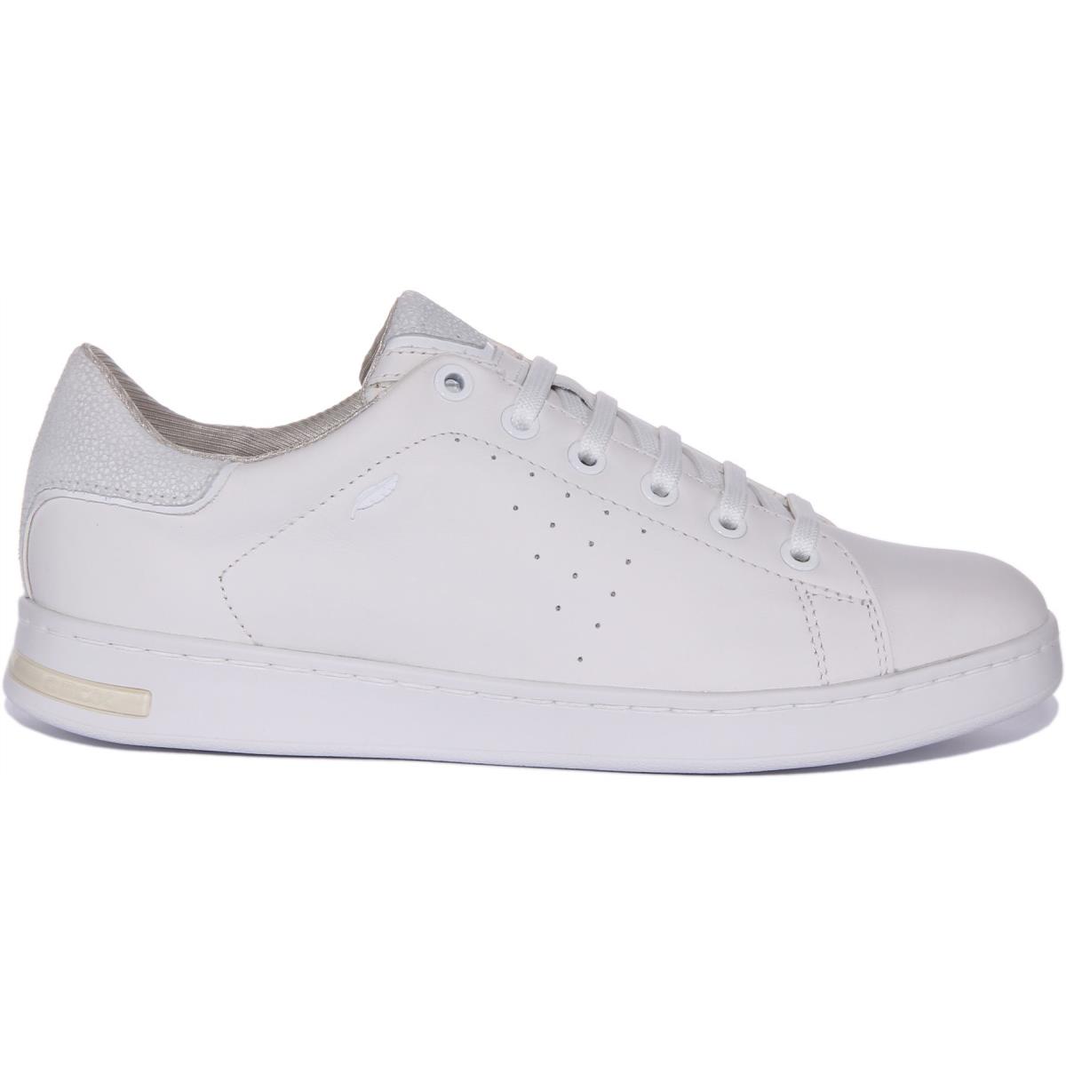 Geox D Jaysen Low Profile Casual Leather Shoes White Womens US 5 - 10