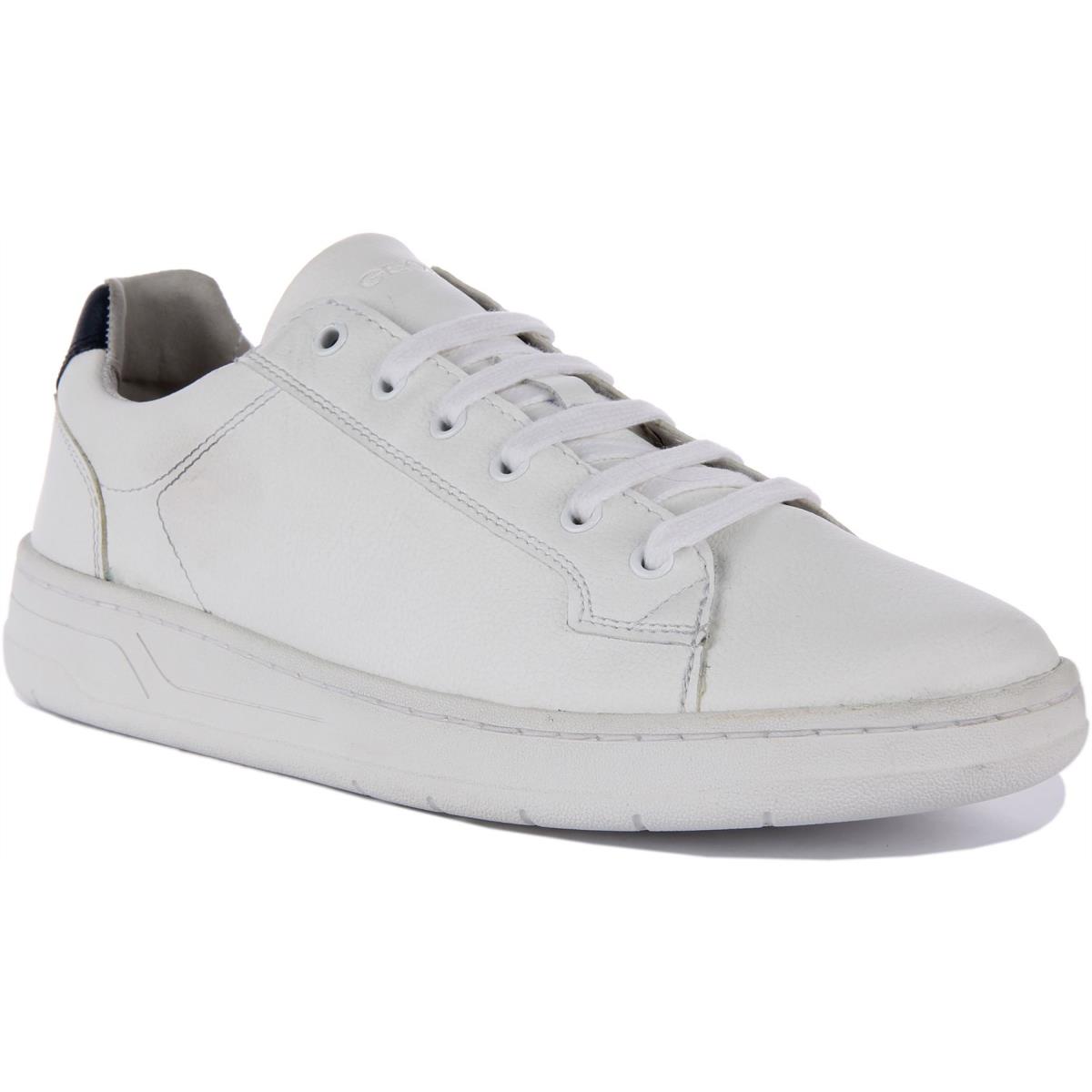 Geox U Magnete G Low Profile Casual Shoe White Navy Mens US 7 - 13 WHITE NAVY