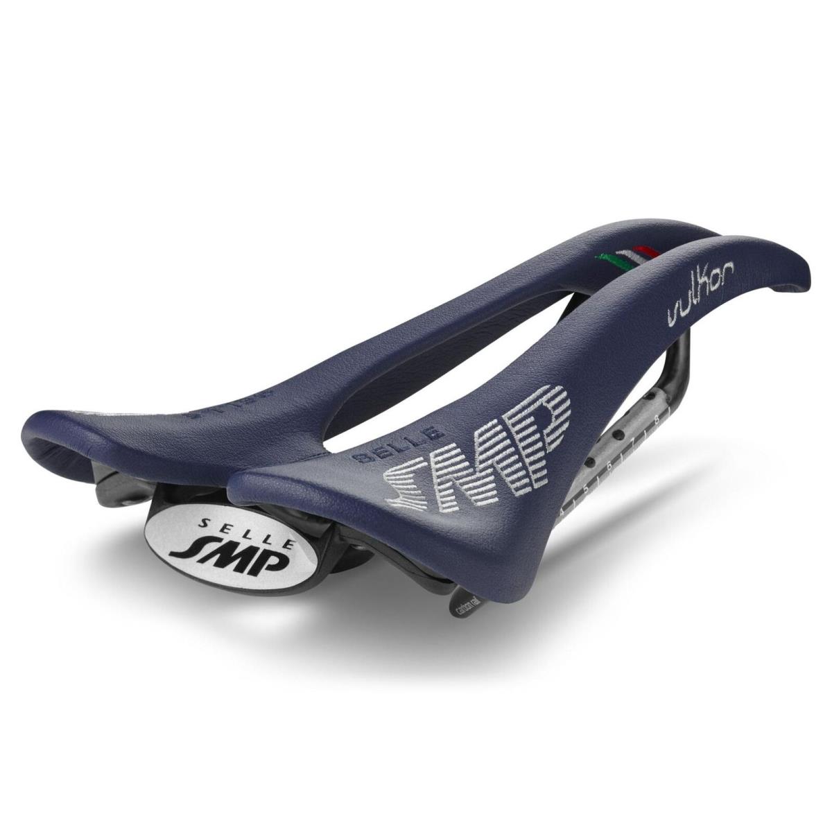 Selle Smp Vulkor Saddle with Carbon Rails Blue