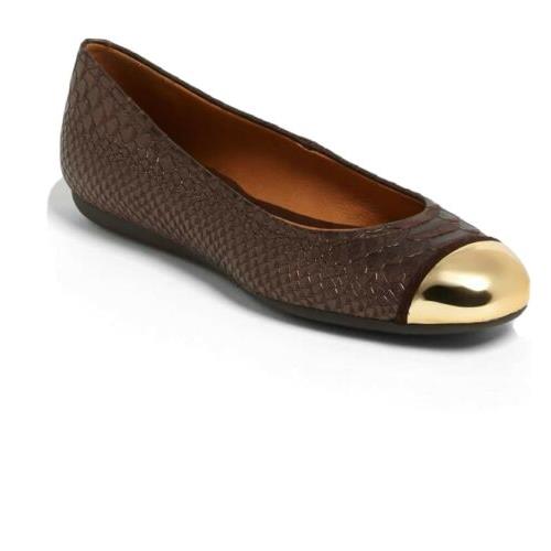 Geox Lola Metallic Cap Snakeskin Ballet Flats Shoes sz 7 Retails