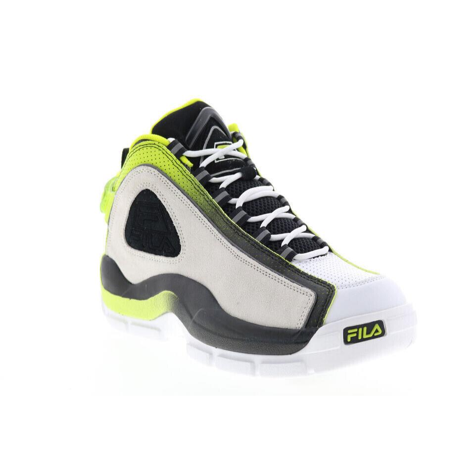 Fila Grant Hill 2 Mens Basketball Shoes 1BM01887-116 Whit/blk/alim Size 9.5