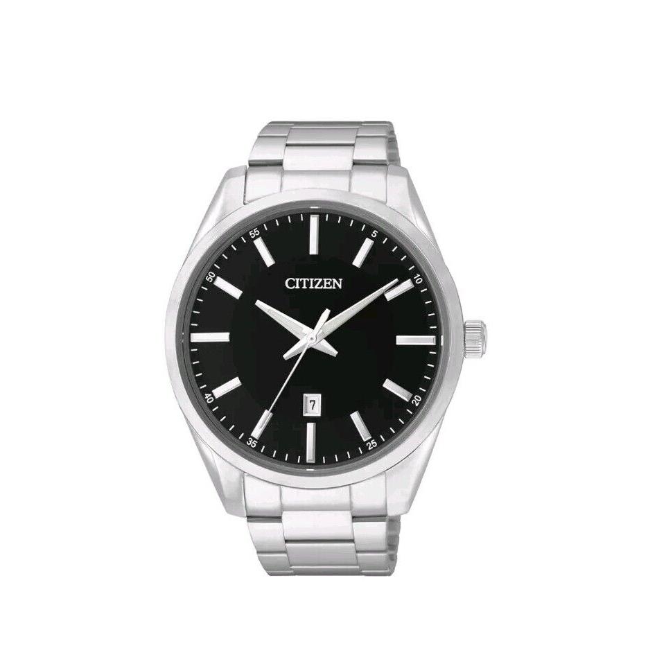 Citizen Men`s Quartz Black Dial Stainless Steel Watch - BI1030-53E - Dial: Black