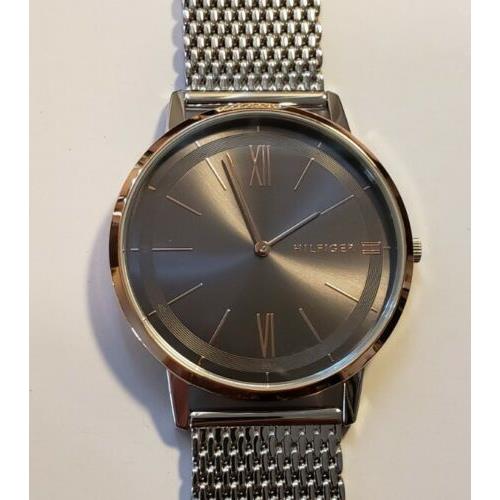 Watch Tommy Hilfiger Cooper Watch with 40mm Grey Face Silver Meshbracelet