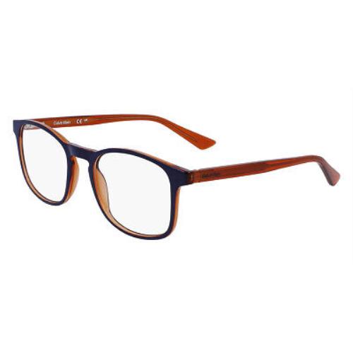 Calvin Klein CK23517 Eyeglasses Men Blue Square 52mm